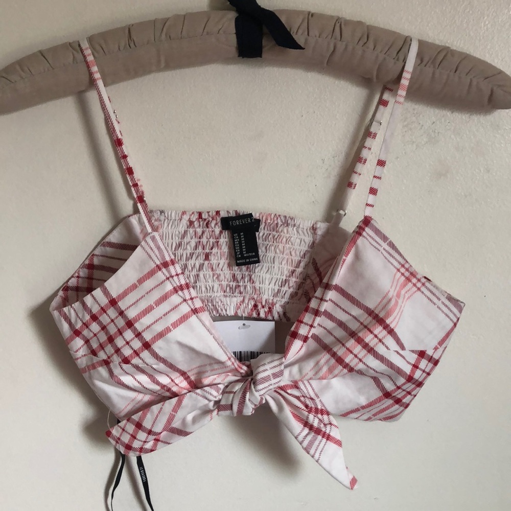 Plaid crop top